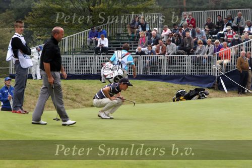 Hilversum, 10 September 2010
Dutch Open Golf 2010
Daan Huizing met caddy Junior Smulders
Foto Peter Smulders BV