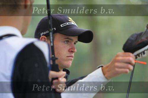 Hilversum, 10 September 2010
Dutch Open Golf 2010
Daan Huizing met caddy Junior Smulders
Foto Peter Smulders BV