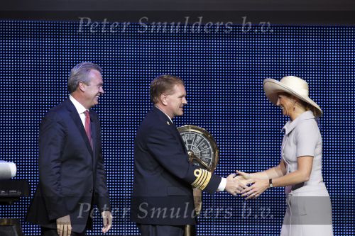 Venetie 4 juli 2010
Prinses Maxima doopt de nieuwe Amsterdam cruiseschip van de Holland America Line in Venetie.
Peter Smulders bv