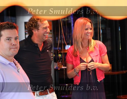 Amsterdam, 3 Juli 2010 Feest in Cafe Europub t.g.v. van de vrijlating Bavariababes Barbara Castelein en Mirte Nieuwpoort
Foto Peter Smulders BV