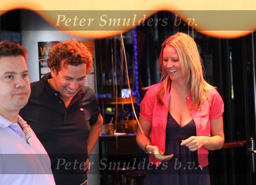 Amsterdam, 3 Juli 2010 Feest in Cafe Europub t.g.v. van de vrijlating Bavariababes Barbara Castelein en Mirte Nieuwpoort
Foto Peter Smulders BV