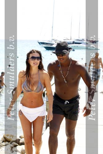 Ibiza 31 juli 2010
Patrick Kluivert en zijn vrouw Rosanna Kluivert Lima bij Blue Marlin.
Peter Smulders bv