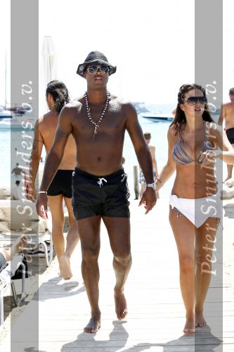 Ibiza 31 juli 2010
Patrick Kluivert en zijn vrouw Rosanna Kluivert Lima bij Blue Marlin.
Peter Smulders bv