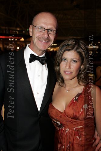 Amsterdam 8 december 2005
VIP avond miljonairs fair in Rai. 
Zakenman  Peter Siebers uit weert met vrouw
