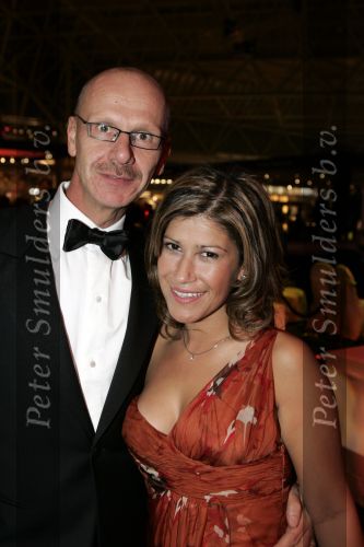 Amsterdam 8 december 2005
VIP avond miljonairs fair in Rai. 
Zakenman  Peter Siebers uit weert met vrouw
