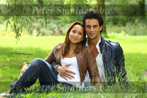 Tilburg, 15 Augustus 2010
Remco Bastiaansen ( ex-vriendje van Patricia Paay ) en eigenaar van een dansschool met zijn nieuwe liefde, de 20 jarige Amber Kreefft.
Foto Peter Smulders BV