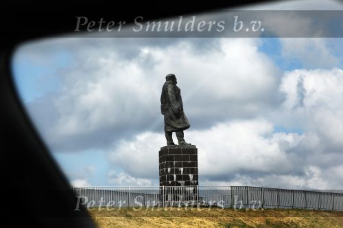 Den Oever, 29 Juli 2010
Standbeeld Ir. Lely op de Afsluitdijk tussen den Oever en Makkum
Foto Peter Smulders