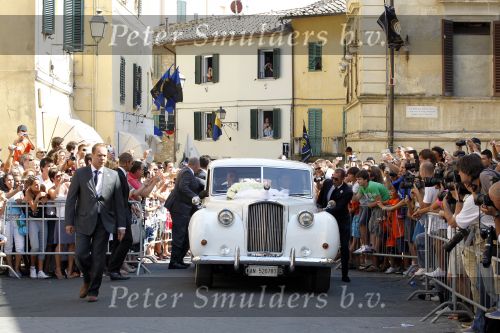 Sienna 17 juli 2010
Yolanthe Cabau v Kasbergen en Wesley Sneijder trouwen in Italie.
Peter Smulders bv