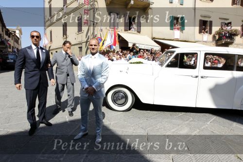 Sienna 17 juli 2010
Yolanthe Cabau v Kasbergen en Wesley Sneijder trouwen in Italie.
Peter Smulders bv