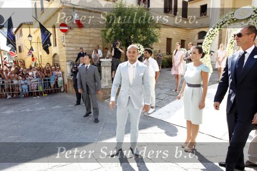 Sienna 17 juli 2010
Yolanthe Cabau v Kasbergen en Wesley Sneijder trouwen in Italie.
Peter Smulders bv