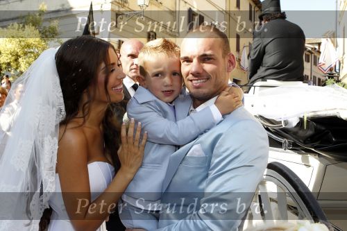 Sienna 17 juli 2010
Yolanthe Cabau v Kasbergen en Wesley Sneijder trouwen in Italie.
Peter Smulders bv
