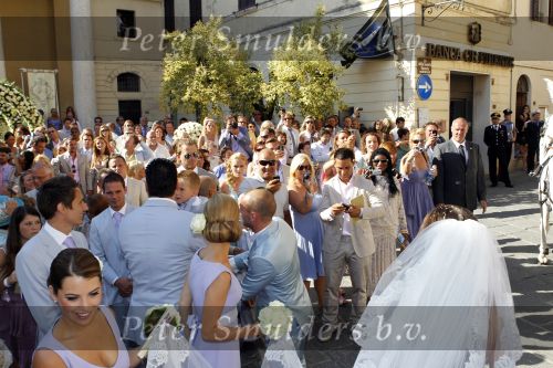 Sienna 17 juli 2010
Yolanthe Cabau v Kasbergen en Wesley Sneijder trouwen in Italie.
Peter Smulders bv