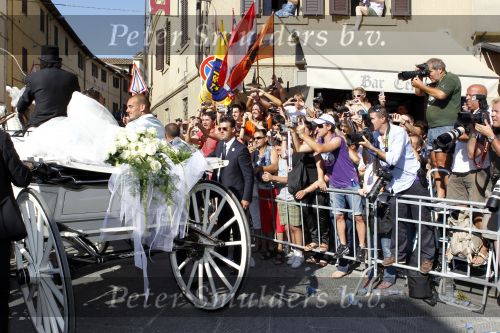 Sienna 17 juli 2010
Yolanthe Cabau v Kasbergen en Wesley Sneijder trouwen in Italie.
Peter Smulders bv