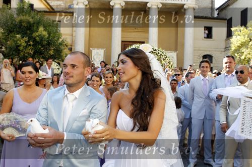 Sienna 17 juli 2010
Yolanthe Cabau v Kasbergen en Wesley Sneijder trouwen in Italie.
Peter Smulders bv