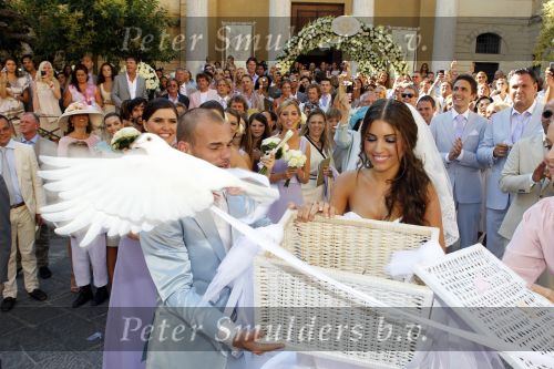 Sienna 17 juli 2010
Yolanthe Cabau v Kasbergen en Wesley Sneijder trouwen in Italie.
Peter Smulders bv