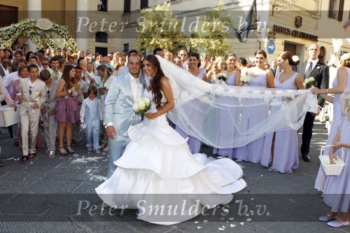 Sienna 17 juli 2010
Yolanthe Cabau v Kasbergen en Wesley Sneijder trouwen in Italie.
Peter Smulders bv