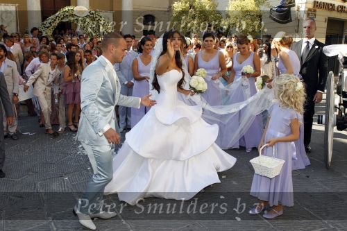 Sienna 17 juli 2010
Yolanthe Cabau v Kasbergen en Wesley Sneijder trouwen in Italie.
Peter Smulders bv