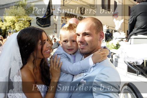 Sienna 17 juli 2010
Yolanthe Cabau v Kasbergen en Wesley Sneijder trouwen in Italie.
Peter Smulders bv