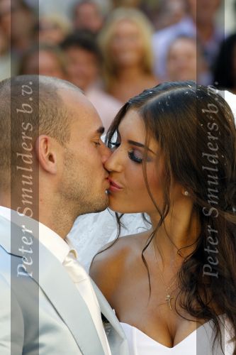 Sienna 17 juli 2010
Yolanthe Cabau v Kasbergen en Wesley Sneijder trouwen in Italie.
Peter Smulders bv