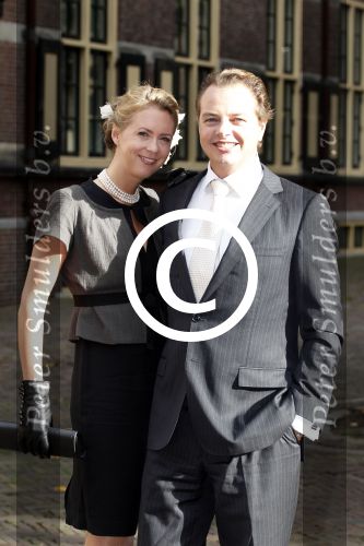 Den haag 11 september 2011
Barry Madlener met zijn vriendin Veronique Haarsma op het binnenhof.
Peter Smulders bv
