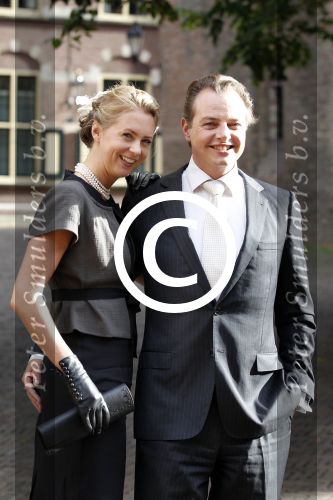 Den haag 11 september 2011
Barry Madlener met zijn vriendin Veronique Haarsma op het binnenhof.
Peter Smulders bv