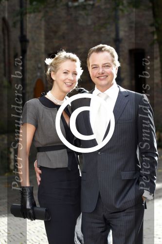 Den haag 11 september 2011
Barry Madlener met zijn vriendin Veronique Haarsma op het binnenhof.
Peter Smulders bv