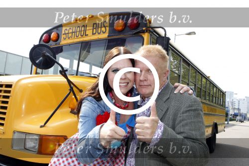 Amsterdam 2 september 2011
Presentatie tv station Peter Jan Rens. Hij gaat oa uitzenden vanuit een amerikaanse schoolbus. Peter jan met Bianca Leusink
Peter Smulders bv