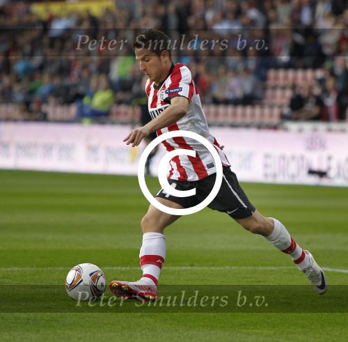 Eindhoven, 15 September 2011 
PSV-Legia Warschau, eindstand 1-0 Doelpunt Dries Mertens
UEFA Europa League 2011-2012
Dries Mertens
Foto Junior Smulders
