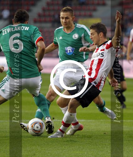 Eindhoven, 15 September 2011 
PSV-Legia Warschau, eindstand 1-0 Doelpunt Dries Mertens
UEFA Europa League 2011-2012
Dries Mertens
Foto Junior Smulders