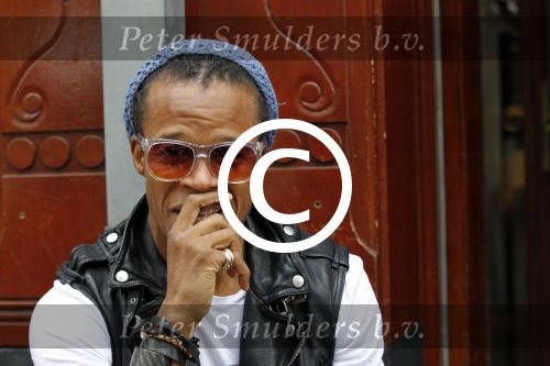Amsterdam 17 augustus 2011
Edgar Davids op terras.
Peter Smulders bv