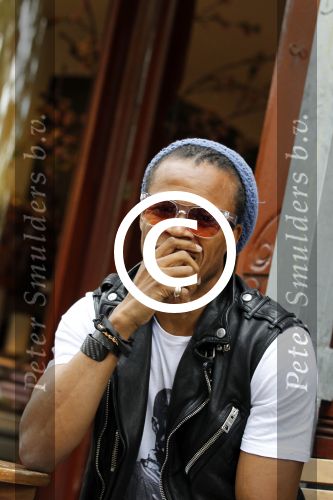 Amsterdam 17 augustus 2011
Edgar Davids op terras.
Peter Smulders bv