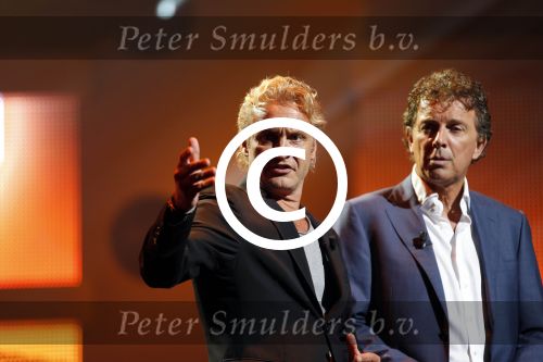 Hilversum 24 augustus 2011
Najaarspresentatie RTL in studio 24 op het mediapark. Robert ten Brink en Erland Galjaard
Peter Smulders bv