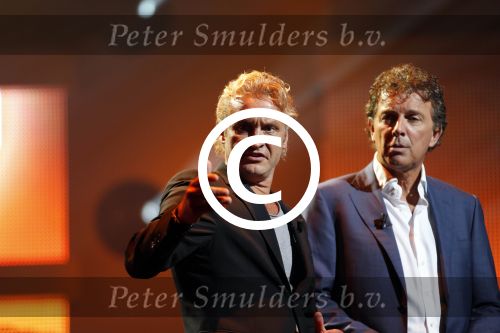 Hilversum 24 augustus 2011
Najaarspresentatie RTL in studio 24 op het mediapark. Robert ten Brink en Erland Galjaard
Peter Smulders bv