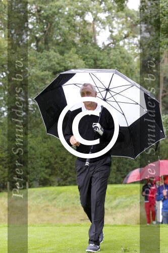 Hilversum 7 september 2011
Johan  Cruijff doet mee met de pro am van de klm open op de hilversumse golfclub. Johan speelt met Maarten Lafeber en zijn vrouw Danny is caddy van een spaanse vriend
Peter Smulders bv