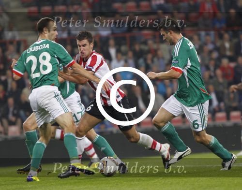 Eindhoven, 15 September 2011 
PSV-Legia Warschau, eindstand 1-0 Doelpunt Dries Mertens
UEFA Europa League 2011-2012
Kevin Strootman
Foto Junior Smulders