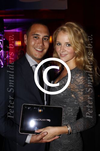 Amsterdam 23 augustus 2011
Presentatie nieuwe Samsung Tab bij little Buddha. Liza Sips met vriend op vespa scooter
Peter Smulders bv