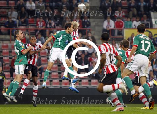 Eindhoven, 15 September 2011 
PSV-Legia Warschau, eindstand 1-0 Doelpunt Dries Mertens
UEFA Europa League 2011-2012
Ola Toivonen
Foto Junior Smulders