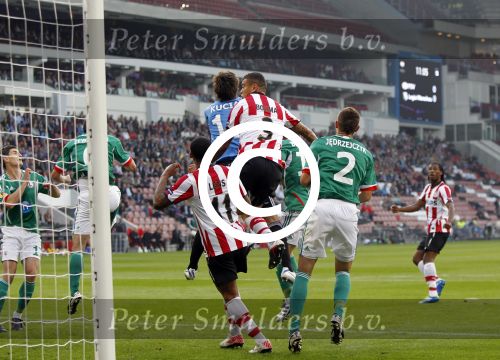 Eindhoven, 15 September 2011 
PSV-Legia Warschau, eindstand 1-0 Doelpunt Dries Mertens
UEFA Europa League 2011-2012
Wilfred Bouma
Foto Junior Smulders