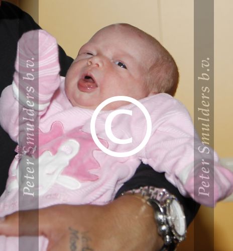 Den Haag, 26 Augustus 2012, Barbie Samantha v d Pas samen met haar man Michael v d Plas en hun dochter Angelina v d Plas.
Foto Peter Smulders BV