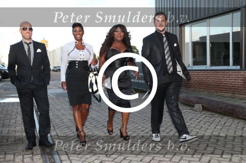 Amsterdam, 26 Augustus 2012
Feest in de Harbour Club t.g.v. de verjaardag van Glennis Grace
Berget Lewis met haar man Sebastiaan v Rooijen, Edsilia Rombley en Tjeerd Oosterhuis
Foto Peter Smulders BV