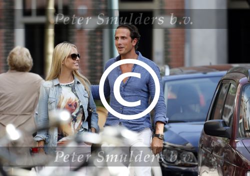 Amsterdam 6 septmber 2012
Chantal janzen met vriend Marco op terras 
Peter Smulders bv