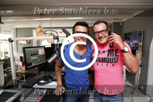 Aalsmeer 3 september 2012
Jan Smit en Gerard Joling tijdens radio opnames voor 100% NL bij Gerard thuis in zijn huis.
Peter Smulders bv