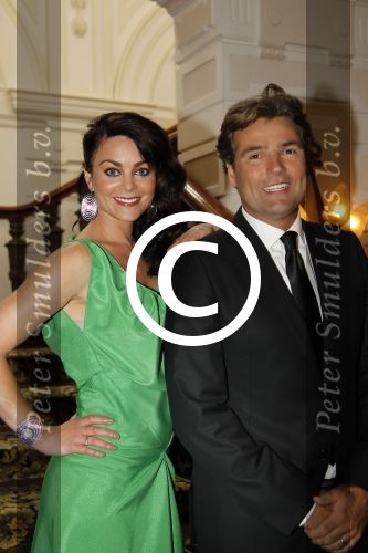 Amsterdam, 22 Augustus 2012
Perspresentatie Strictly Come Dancing van de AVRO
Kim Lian v d Meij met Reinout Oerlemans als presentator
Foto Peter Smulders BV