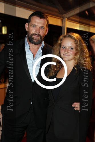 Amsterdam 3 september 2012
Premiere de verbouwing in het nieuwe de la mar theater. Mark Rietman met vriendin
Peter Smulders bv