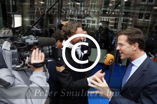 Amsterdam23 september 2012
Premiere de Jantjes in het nieuwe de la mar. Mark Rutte met Robert Blaauboer
Peter Smulders bv