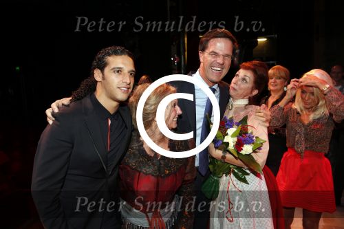 Amsterdam 23 september 2012
Premiere de Jantjes in het nieuwe de la mar met oa Willeke Alberti. Mark Rutte Ali B en Willeke
Peter Smulders bv