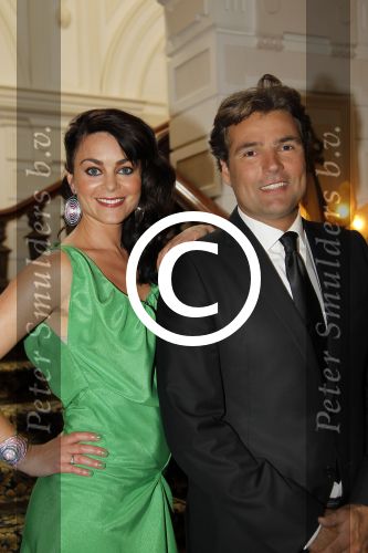 Amsterdam, 22 Augustus 2012
Perspresentatie Strictly Come Dancing van de AVRO
Kim Lian v d Meij met Reinout Oerlemans als presentator
Foto Peter Smulders BV