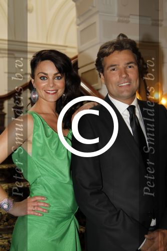 Amsterdam, 22 Augustus 2012
Perspresentatie Strictly Come Dancing van de AVRO
Kim Lian v d Meij met Reinout Oerlemans als presentator
Foto Peter Smulders BV