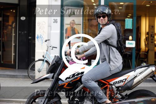 Amsterdam 28 augustus 2012
Rick Brandsteder op zijn ktm motor.
Peter Smulders bv