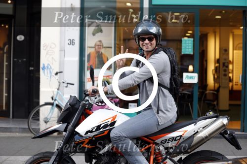 Amsterdam 28 augustus 2012
Rick Brandsteder op zijn ktm motor.
Peter Smulders bv